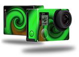 Alecias Swirl 01 Green - Decal Style Skin fits GoPro Hero 4 Black Camera (GOPRO SOLD SEPARATELY)