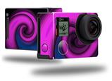 Alecias Swirl 01 Purple - Decal Style Skin fits GoPro Hero 4 Black Camera (GOPRO SOLD SEPARATELY)