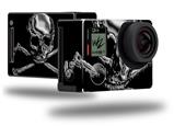 Chrome Skull on Black - Decal Style Skin fits GoPro Hero 4 Black Camera (GOPRO SOLD SEPARATELY)