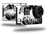 Big Kiss Lips Black on White - Decal Style Skin fits GoPro Hero 4 Black Camera (GOPRO SOLD SEPARATELY)