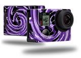 Alecias Swirl 02 Purple - Decal Style Skin fits GoPro Hero 4 Black Camera (GOPRO SOLD SEPARATELY)