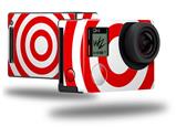Bullseye Red and White - Decal Style Skin fits GoPro Hero 4 Black Camera (GOPRO SOLD SEPARATELY)