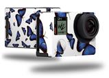 Butterflies Blue - Decal Style Skin fits GoPro Hero 4 Black Camera (GOPRO SOLD SEPARATELY)