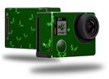 Christmas Holly Leaves on Green - Decal Style Skin fits GoPro Hero 4 Black Camera (GOPRO SOLD SEPARATELY)