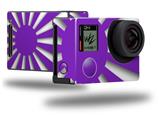 Rising Sun Japanese Flag Purple - Decal Style Skin fits GoPro Hero 4 Black Camera (GOPRO SOLD SEPARATELY)
