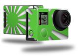 Rising Sun Japanese Flag Green - Decal Style Skin fits GoPro Hero 4 Black Camera (GOPRO SOLD SEPARATELY)