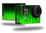 Fire Green - Decal Style Skin fits GoPro Hero 4 Black Camera (GOPRO SOLD SEPARATELY)