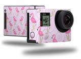 Flamingos on Pink - Decal Style Skin fits GoPro Hero 4 Black Camera (GOPRO SOLD SEPARATELY)