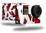 Butterflies Red - Decal Style Skin fits GoPro Hero 4 Black Camera (GOPRO SOLD SEPARATELY)