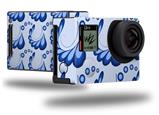 Petals Blue - Decal Style Skin fits GoPro Hero 4 Black Camera (GOPRO SOLD SEPARATELY)
