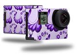 Petals Purple - Decal Style Skin fits GoPro Hero 4 Black Camera (GOPRO SOLD SEPARATELY)