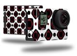 Red And Black Squared - Decal Style Skin fits GoPro Hero 4 Black Camera (GOPRO SOLD SEPARATELY)