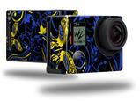 Twisted Garden Blue and Yellow - Decal Style Skin fits GoPro Hero 4 Black Camera (GOPRO SOLD SEPARATELY)