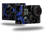 Twisted Garden Gray and Blue - Decal Style Skin fits GoPro Hero 4 Black Camera (GOPRO SOLD SEPARATELY)