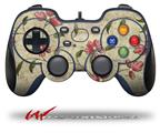 Flowers and Berries Red - Decal Style Skin fits Logitech F310 Gamepad Controller (CONTROLLER NOT INCLUDED)