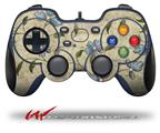 Flowers and Berries Blue - Decal Style Skin fits Logitech F310 Gamepad Controller (CONTROLLER NOT INCLUDED)