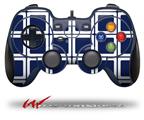 Squared Navy Blue - Decal Style Skin fits Logitech F310 Gamepad Controller (CONTROLLER NOT INCLUDED)