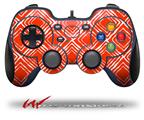 Wavey Red - Decal Style Skin fits Logitech F310 Gamepad Controller (CONTROLLER NOT INCLUDED)
