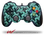 Retro Houndstooth Seafoam Green - Decal Style Skin fits Logitech F310 Gamepad Controller (CONTROLLER NOT INCLUDED)