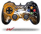 Halftone Splatter White Orange - Decal Style Skin fits Logitech F310 Gamepad Controller (CONTROLLER NOT INCLUDED)