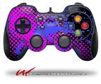 Halftone Splatter Blue Hot Pink - Decal Style Skin fits Logitech F310 Gamepad Controller (CONTROLLER NOT INCLUDED)
