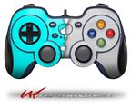Ripped Colors Neon Teal Gray - Decal Style Skin fits Logitech F310 Gamepad Controller (CONTROLLER NOT INCLUDED)