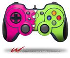 Ripped Colors Hot Pink Neon Green - Decal Style Skin fits Logitech F310 Gamepad Controller (CONTROLLER NOT INCLUDED)