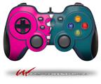 Ripped Colors Hot Pink Seafoam Green - Decal Style Skin fits Logitech F310 Gamepad Controller (CONTROLLER NOT INCLUDED)