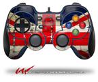 Painted Faded and Cracked Union Jack British Flag - Decal Style Skin fits Logitech F310 Gamepad Controller (CONTROLLER NOT INCLUDED)