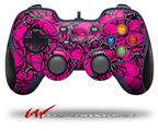 Scattered Skulls Hot Pink - Decal Style Skin fits Logitech F310 Gamepad Controller (CONTROLLER NOT INCLUDED)