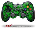 Scattered Skulls Green - Decal Style Skin fits Logitech F310 Gamepad Controller (CONTROLLER NOT INCLUDED)