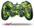 Scattered Skulls Neon Green - Decal Style Skin fits Logitech F310 Gamepad Controller (CONTROLLER NOT INCLUDED)