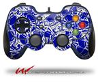 Scattered Skulls Royal Blue - Decal Style Skin fits Logitech F310 Gamepad Controller (CONTROLLER NOT INCLUDED)