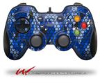 HEX Mesh Camo 01 Blue Bright - Decal Style Skin fits Logitech F310 Gamepad Controller (CONTROLLER NOT INCLUDED)