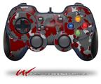 WraptorCamo Old School Camouflage Camo Red Dark - Decal Style Skin fits Logitech F310 Gamepad Controller (CONTROLLER NOT INCLUDED)