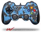 WraptorCamo Old School Camouflage Camo Blue Medium - Decal Style Skin fits Logitech F310 Gamepad Controller (CONTROLLER NOT INCLUDED)