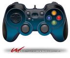 Smooth Fades Neon Blue Black - Decal Style Skin fits Logitech F310 Gamepad Controller (CONTROLLER NOT INCLUDED)