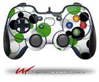 Lots of Dots Green on White - Decal Style Skin fits Logitech F310 Gamepad Controller (CONTROLLER NOT INCLUDED)