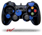 Lots of Dots Blue on Black - Decal Style Skin fits Logitech F310 Gamepad Controller (CONTROLLER NOT INCLUDED)