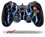 Metal Flames Blue - Decal Style Skin fits Logitech F310 Gamepad Controller (CONTROLLER NOT INCLUDED)