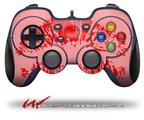 Big Kiss Lips Red on Pink - Decal Style Skin fits Logitech F310 Gamepad Controller (CONTROLLER NOT INCLUDED)