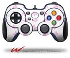Pastel Butterflies Pink on White - Decal Style Skin fits Logitech F310 Gamepad Controller (CONTROLLER NOT INCLUDED)