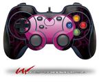 Glass Heart Grunge Hot Pink - Decal Style Skin fits Logitech F310 Gamepad Controller (CONTROLLER NOT INCLUDED)