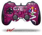 Love and Peace Hot Pink - Decal Style Skin fits Logitech F310 Gamepad Controller (CONTROLLER NOT INCLUDED)