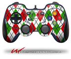 Argyle Red and Green - Decal Style Skin fits Logitech F310 Gamepad Controller (CONTROLLER NOT INCLUDED)
