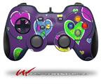 Crazy Hearts - Decal Style Skin fits Logitech F310 Gamepad Controller (CONTROLLER NOT INCLUDED)