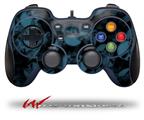 Skulls Confetti Blue - Decal Style Skin fits Logitech F310 Gamepad Controller (CONTROLLER NOT INCLUDED)