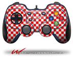Checkered Canvas Red and White - Decal Style Skin fits Logitech F310 Gamepad Controller (CONTROLLER NOT INCLUDED)