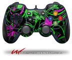 Twisted Garden Green and Hot Pink - Decal Style Skin fits Logitech F310 Gamepad Controller (CONTROLLER NOT INCLUDED)
