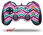 Zig Zag Teal Pink Purple - Decal Style Skin fits Logitech F310 Gamepad Controller (CONTROLLER NOT INCLUDED)